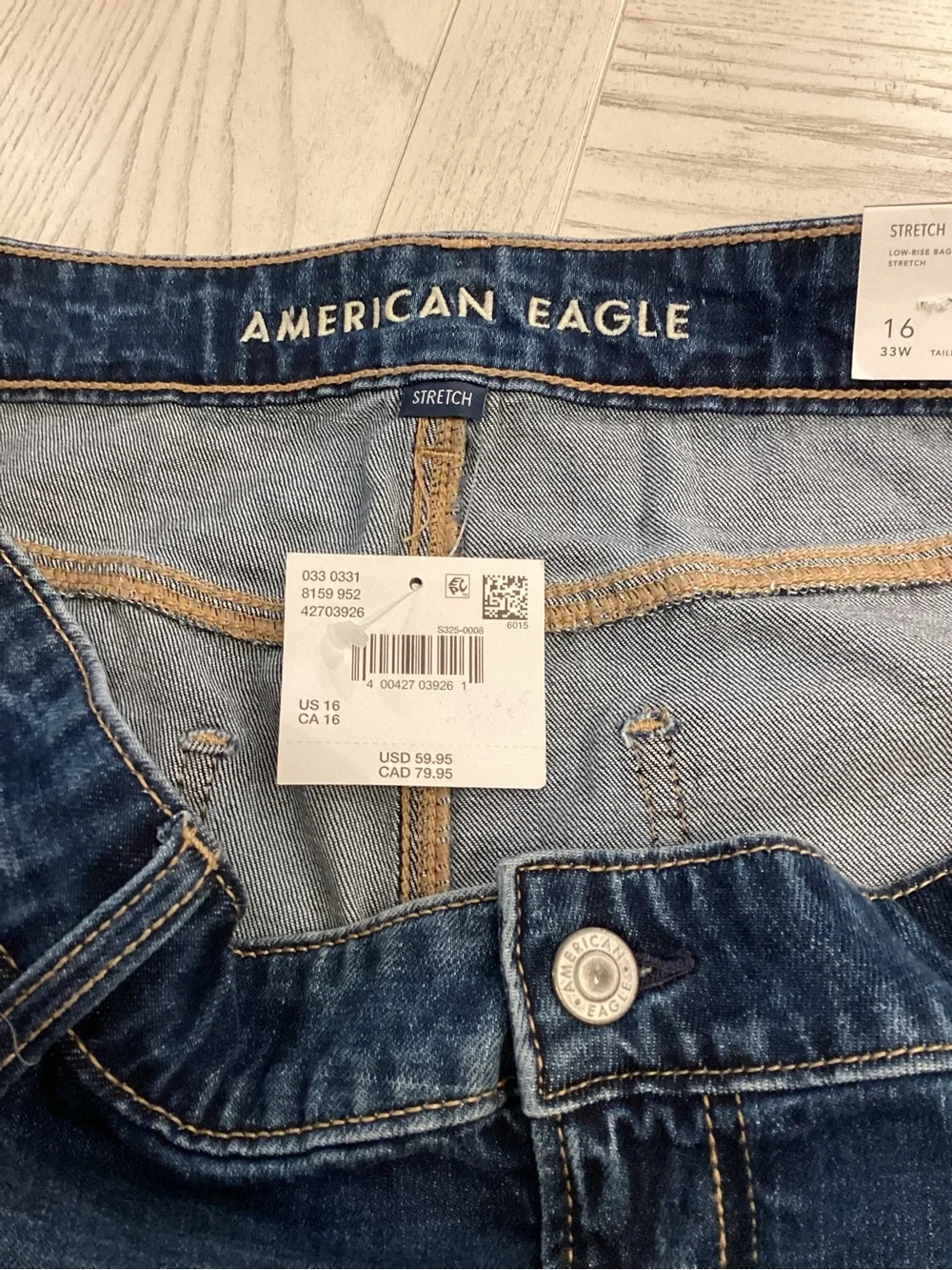 American Eagle 16 NWT Baggy Denim Shorts Women’s Low Rise 2025